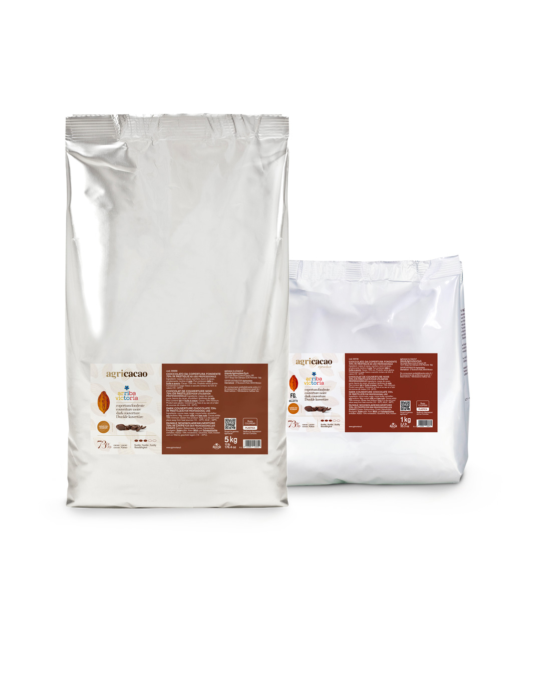 ΣΟΚΟΛΑΤΑ ΜΑΥΡΗ AGRICACAO ARRIBA VICTORIA 73% 5κιλ.